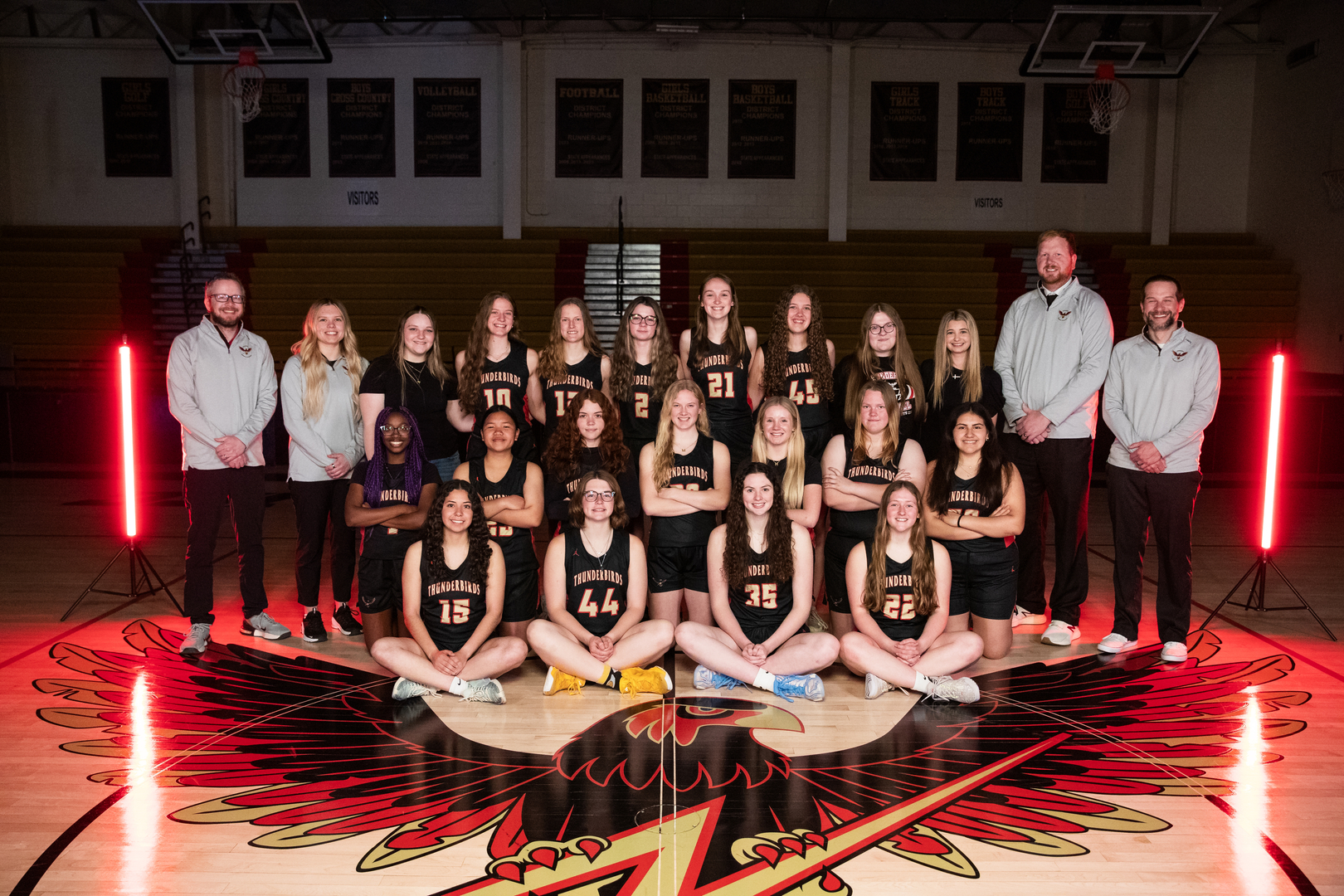 2025-26 JCC Girls Basketball Team Group Photo