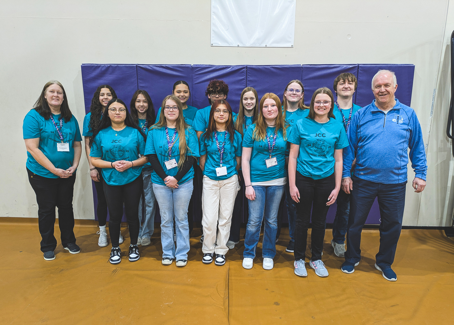 JCC Academic Decathlon Team at State in February 2025