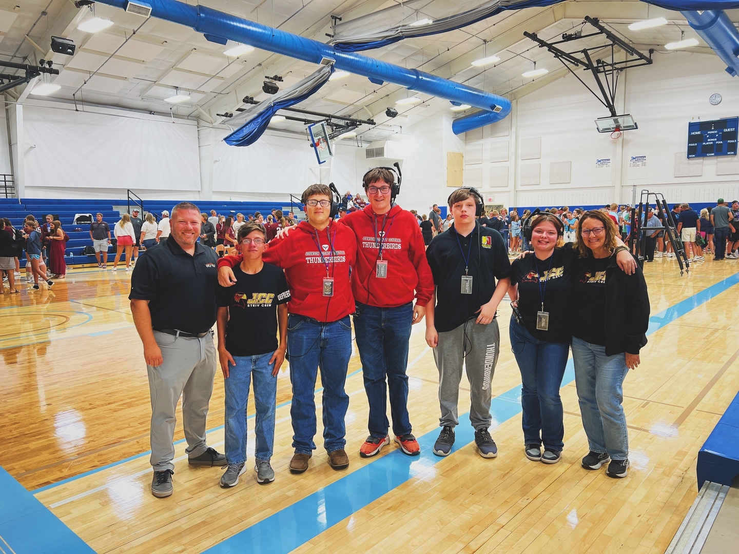 JCC Striv Crew at the 2024 MUDECAS Volleyball Tournament