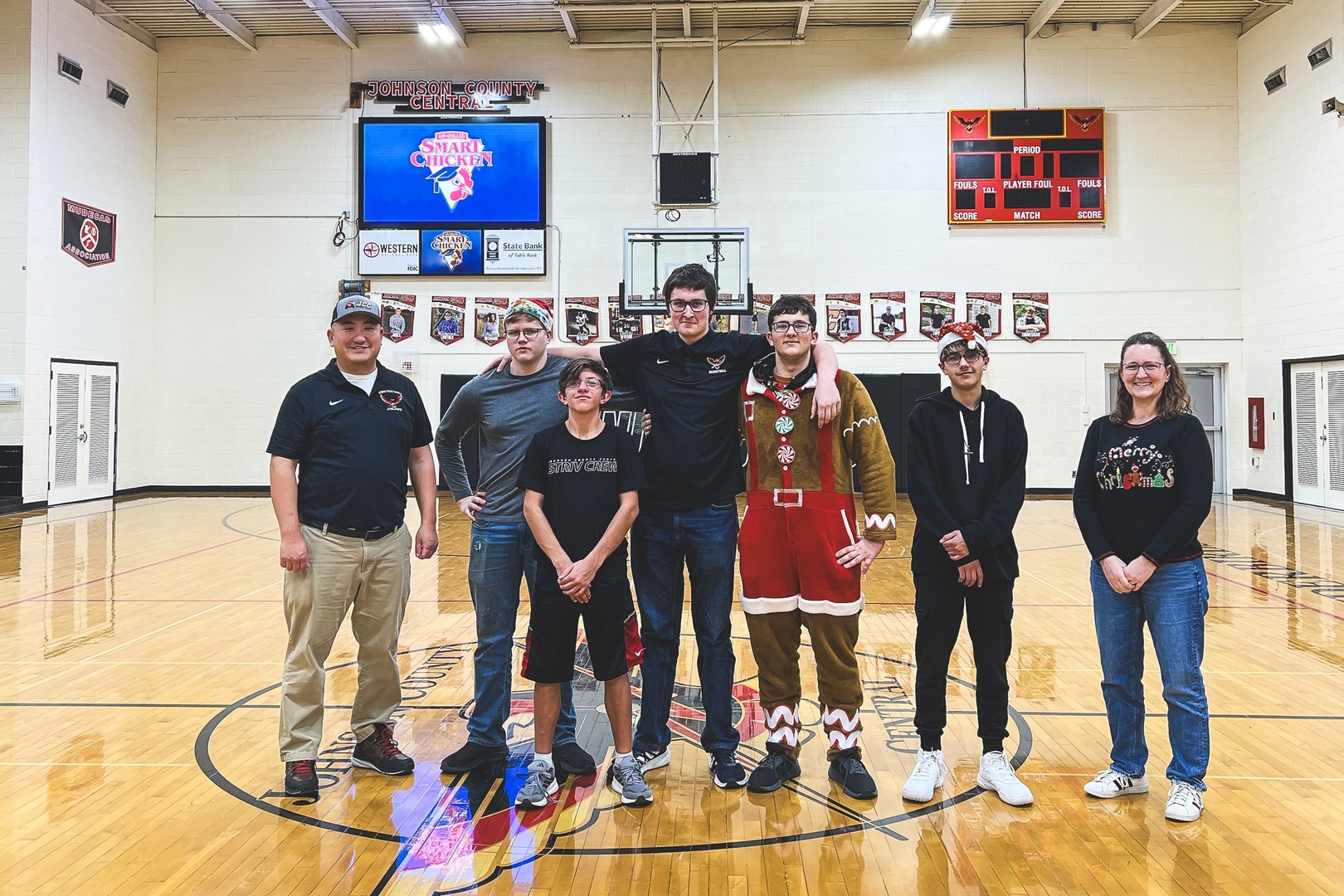 JCC Striv Crew after a basketball game on Dec 19th, 2024