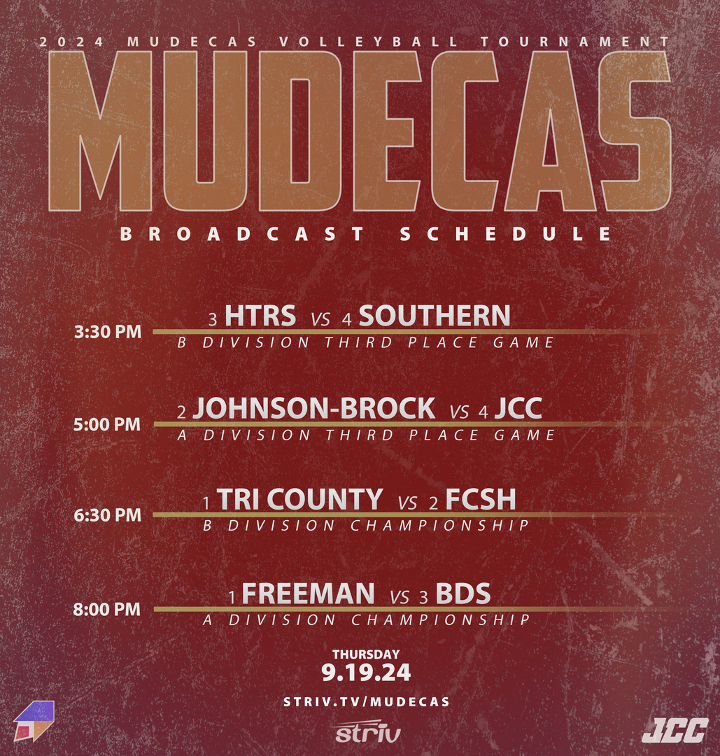 2024 MUDECAS Finals Broadcast Schedule