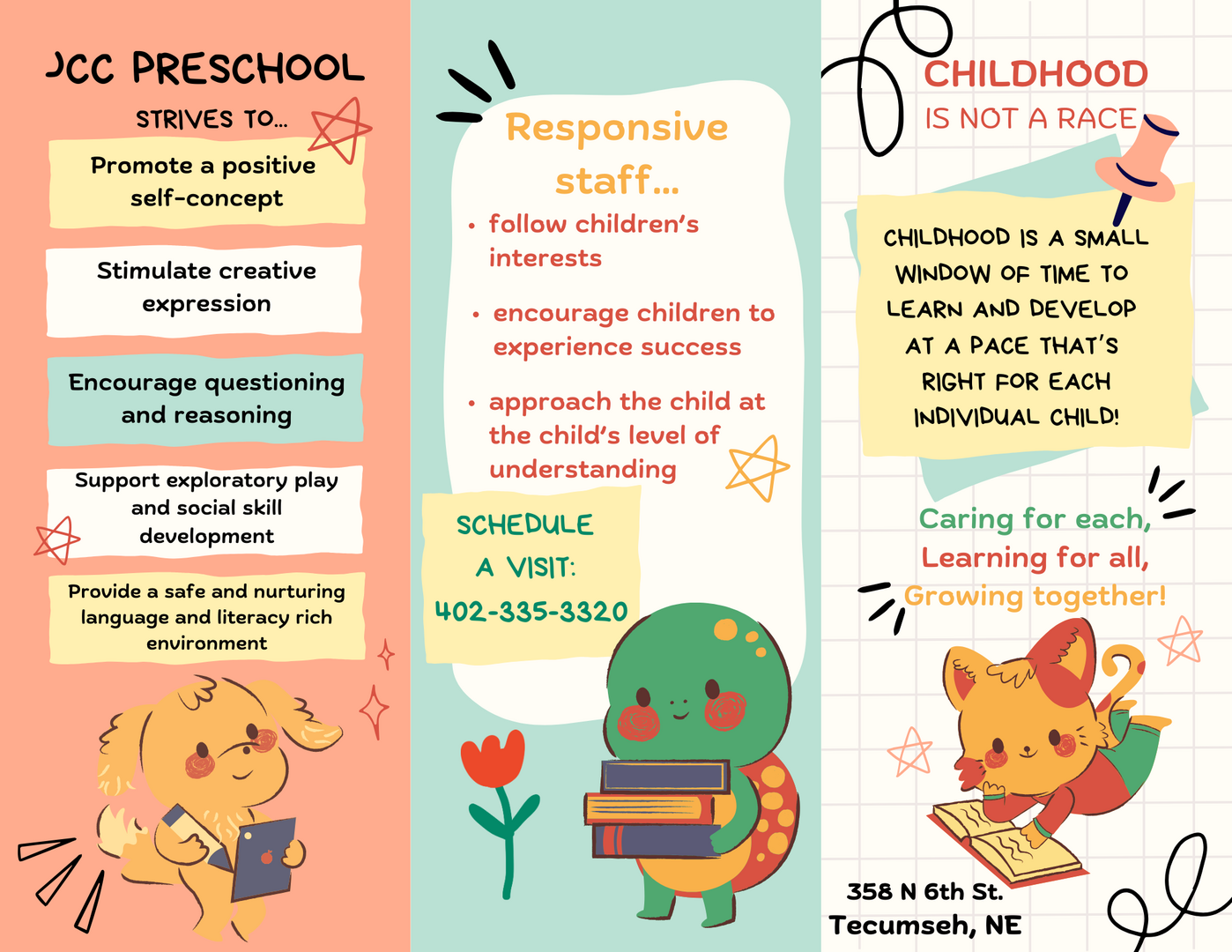 JCC PreSchool Informational Sheet