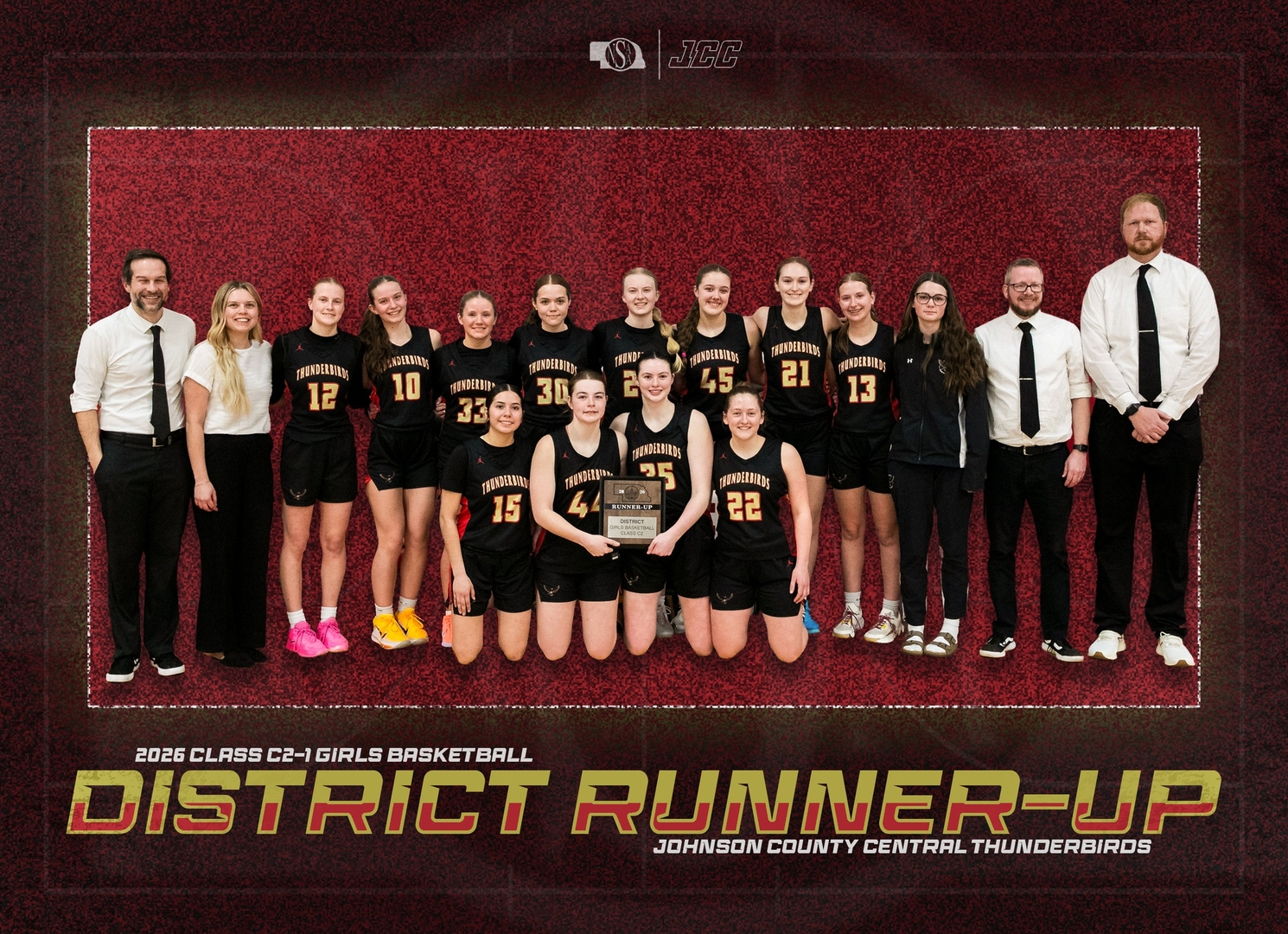 2026 Class C2-1 Girls Basketball District Runner-Up: Johnson County Central