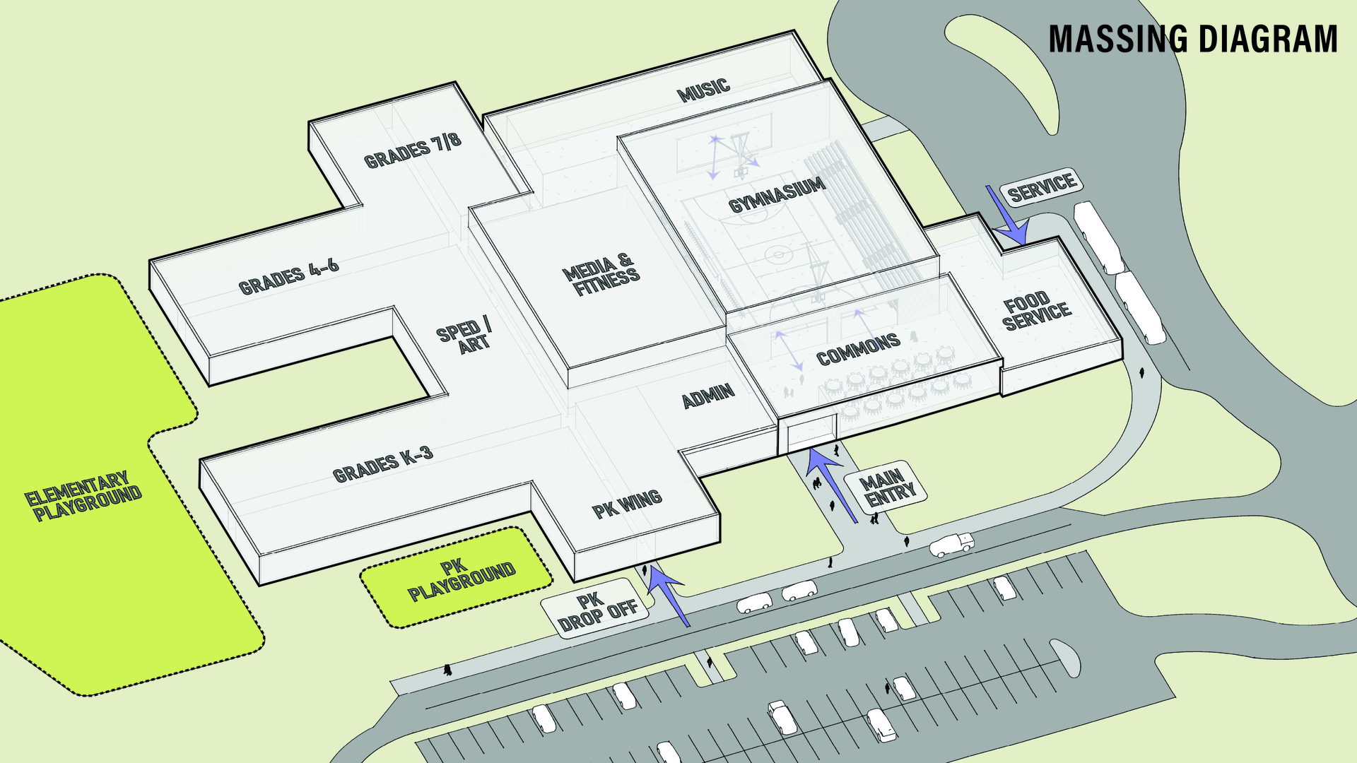 JCC Massing Diagram